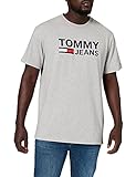 Tommy Jeans Herren TJM TOMMY CLASSICS LOGO TEE Freizeithemd, Grau (Lt Grey Htr 038), Medium (Herstellergröße:M)