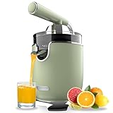 Cecotec Elektro-Zitruspresse - Orangen und Zitrusfrüchte - Xqueeze RetroJuice 1000 Green. 1000W, Edelstahlfilter, 2 abnehmbare Konen in unterschiedlichen Größen, Hebel und Tropfstopp-Sy