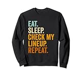 Eat Sleep Check My Line-up Repeat | Fantasy Football Sweatshirt