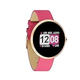 X-WATCH 54071 SIONA Color FIT Berry Pink Farb-TFT Damen Smartwatch, Activity Tracker für Android und Apple iOS