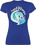 Sprüche Statement mit Spruch - I Need Vitamin Sea - weiß - M - Royalblau - L191 - L191 - Tailliertes Tshirt für Damen und Frauen T-Shirt