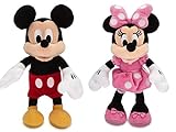 Disney Micky Maus und Minnie Maus Mini Bean Bag Stofftier Set 20cm