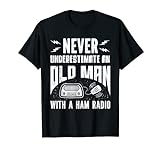 Herren Alt lizenzierter Schinken-Funkbetreiber T-Shirt