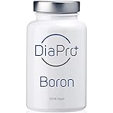 DiaPro® Boron Hochdosierte Boron-Tabletten mit 3 mg Bor pro Tablette aus Natriumborat 365 Stück Jahresvorrat 100% Vegan Laborgeprüft Hergestellt in Deutschland