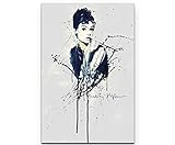 Paul Sinus Art Audrey Hepburn 90x60cm auf Leinwand gespannt fertig zum aufhängen