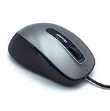 Microsoft Comfort Mouse 4500 kabelgebunden, für Rechts- und Linkshänder geeignet, schwarz und grau