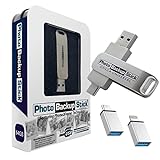 Photo Backup Stick, Bilder-Backup-Stick für iPhone, iPad, Android, Windows und Mac, universell einsetzbar, USB 3.0, Apple-MFi-zertifiziert (64 GB)
