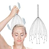 Abnaok kopfmassagegerät 20 massagefingern, Kopfkrauler Kopfmassage Spinne für mehr Entspannung, 2er Set