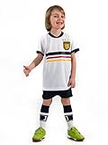 Unbekannt Fußball Trikotset Trikot Kinder 4 Sterne Deutschland Wunschname Nummer Geschenk Größe 98-170 T-Shirt Weltmeister 2014 Fanartikel EM WM (134)