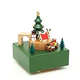 Fltaheroo Holz Karussell Weihnachten Spieluhr Kleines MMDchen Kind Geburtstagsgeschenk EinrichtungsgegensttNde Retro Holzdekorationen Spieluhr
