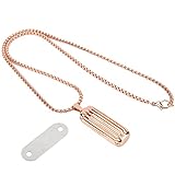 SHYEKYO Exquisite Halskette für Mann/Frau, Halskette für viele Gelegenheiten geeignet, kompatibel für Fitbit Flex 2 Fashion Metal Halskette Schönes Geschenk für die Halsdekoration(Rose Gold)