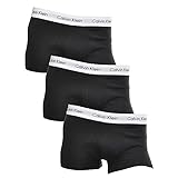 Calvin Klein Underwear Herren Hüft-Shorts 3er Pack - Cotton Stretch, Schwarz (Black 001), Medium