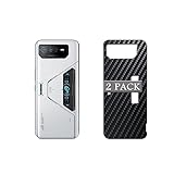 Vaxson 2 Stück Rückseite Schutzfolie, kompatibel mit Asus ROG Phone 7 Pro, Schwarz Backcover Skin Cover Haut [Nicht Displayschutzfolie ]