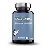 Dr.Fleckenstein L-Carnitin hochdosiert, 2000 mg reines Carnitin pro 4 Tabletten. Nahrungsergänzungsmittel, Fatburner / Fettverbrenner, gesunder Stoffwechsel, vegan, 240 Tabletten