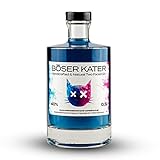 Böser Kater Two Faced Gin mit Farbwechsel | Ändert bei Zugabe von Tonic Water die Farbe | Handgemacht & Small Batch | 0,5l - 40% Vol.