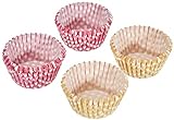 Ibili Mini-Muffinförmchen 100 Stück, Papier, gelb/rosa/weiß, 24 x 16 x 4 cm, 100-Einheiten