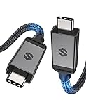 Silkland Zertifiziert USB4 für Thunderbolt 4 Kabel, 40Gbps Datenkabel, PD3.1 240W 48V/5A Ladekabel, 8K@60Hz HDR, USB-C zu USB-C Kabel für MacBook, iPad Pro, iMac, Laptop, Hub, Dock, SSD, Monitor, 1m