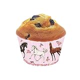 Neu 2019: 40 Muffinförmchen * Tapirella Pferde * für Kindergeburtstag und Motto-Party | 11363 | Pferde Pony Reiten Kinder Geburtstag Muffin Förmchen Backen Mädchen