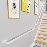 GeShanNe Handlauf Wandhandlauf Handläufe für Treppen Treppengeländer für den Innen Außen Schmiedeeisen Handläufe Eingangsgeländer Edelstahl Handlauf Handläufe für Treppen Einfachheit（Size:240cm）