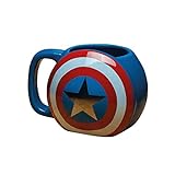 Marvel Avengers Captain America Shield Tasse, Keramik, Mehrfarbig, 10 x 13 x 9 cm