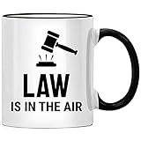 Law is in the Air Tasse, Juristen Juristin Geschenk für bester Anwalt witzig, Anwältin Examen, Jura Student Geschenke, Jurist Richter Kollegen