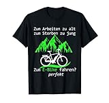 Lustiger Spruch Zeit fürs E-Bike Radeln E Bike Rentner T-Shirt