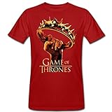 Spreadshirt Game of Thrones Logo Männer Bio-T-Shirt, L, Dunkelrot