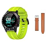 YWS 2021 GPS Smart Watch Männer Und Frauen M5 Sport Smartwatch Android Ios wasserdichte Herzfrequenzüberwachung Blutdruck,E