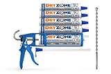 Dryzone Horizontalsperre Set (5 x 310ml, WTA Zertifiziert) komplettes Injektionverfahren System für Mauerwerks Trockenlegung und gegen aufsteigende Feuchtigkeit – WTA zertifiziert