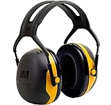 3M Peltor X2 Kapselgehörschutz – idealer Gehörschutz vor hohen Geräuschpegeln im Bereich von 94-105 dB (SNR: 31 dB), zum Beispiel beim Arbeiten mit Schleifmaschinen, 1-er-Pack, Schwarz/Gelb
