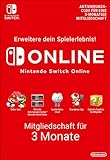 Nintendo Switch Online Mitgliedschaft - 3 Monate | Switch Download Code
