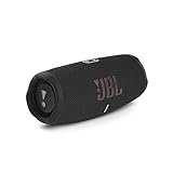 JBL Charge 5 Bluetooth-Lautsprecher in Schwarz – Wasserfeste, portable Boombox mit integrierter Powerbank und Stereo Sound – Eine Akku-Ladung für bis zu 20 Stunden kabellosen Musikgenuss