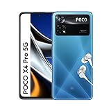 POCO X4 Pro 5G Smartphone+Kopfhörer,8+256GB Handy ohne Vertrag, 6.67' 120Hz AMOLED DotDisplay, Alexa Hands-Free, 108MP Triple Kamera, 5000mAh,Laser Blue(DE Version+2 Jahre Garantie+Amazon Exclusive)