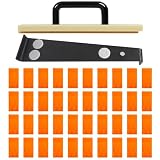 Vinyl Laminat Verlegeset,300mm Bodenleger Laminat Werkzeug,Click Vinylboden Laminatboden Klicksystem mit 1x Parkett NYLON Schlagklotz,1x Zugeisen Laminat,40 x Abstandshalter(300mm Satz)