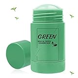 Green Mask Stick,Grüner Tee Purifying Clay Stick Mask, Tiefenreinigung zur Ölkontrolle Mitesser Entfernen,Befeuchtet und kontrolliert das Öl, Regulieren Sie den Wasser- und Öl Haushalt der Haut