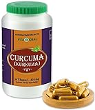 VITAIDEAL ® Curcuma (Kurkuma, Curcumin) 90 Kapseln je 450mg, aus rein natürlichen Kräutern, ohne Zusatzstoffe von NEZ-Diskounter