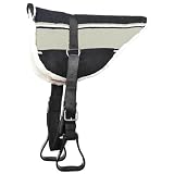 Brama West Westernpad Navajo - Reitpad Western mit Haltegriff - gepolstert - Schwarz, Gr. X