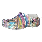 Crocs Men's and Women's Classic Tie Dye Clog, Pastel Swirl, 6 Women / 4 Men