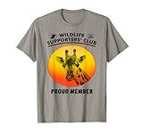 Giraffenkopf gegen Sonneneingang für Wildtierfreunde T-Shirt