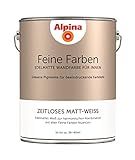Alpina Feine Farben Wandfarbe Zeitloses Matt-Weiß (5 Liter)