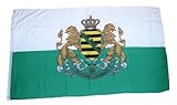 Fahne/Flagge Königreich Sachsen Wappen 90 x 150 cm