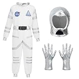 Spooktacular Creations Astronautenkostüm für Kinder, Astronautenhelm, Raumanzug, Halloween Kostüm für Jungen Mädchen