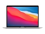 Apple 2020 MacBook Air Laptop M1 Chip, 13' Retina Display, 16 GB RAM, 256 GB SSD Speicher, Beleuchtete Tastatur, FaceTime HD Kamera, Touch ID, Silber