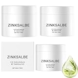 3PCS Zinksalbe gegen Pickel - Anti Pickel Creme auch für Pickel am Po und Rücken - Zink Salbe gegen Mitesser und unreine Haut - Zugsalbe Pickel - Akne creme (3)