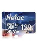 Netac Micro SD Karte 128 GB 100 MB/S UHS-1 SDXC Exfat für Fire Tablet und Smartphone (1 Pack)