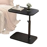 Betttisch - Top -End -Tisch, c -geformter Beistelltisch | Rotierender Endtisch, verstellbare Seitentische, moderner C -förmiger Beistelltisch, schmaler Couchtisch, C -Tisch für Sofa Schlafzimmer W