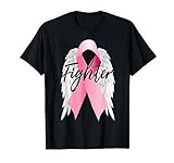 Brustkrebs-Kämpfer-Rosa-Band-Engel Wings Geschenk-Frau T-Shirt