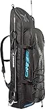 Cressi Unisex-Adult Piovra Fins Backpack XL Flossen Rucksack/Tasche zum Transportieren und Schutz von Apnoe sowie Unterwasserfischen und Zubehör, Schwarz