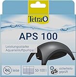 Tetra APS 100 Aquarium Luftpumpe - leise Membran-Pumpe für Aquarien von 50-100 L, schwarz