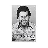 THAELY Pablo Escobar Mugshot Poster, Poster, Kunstdruck, Wand-Foto, Malposter zum Aufhängen, Familiendekoration, 30 x 45 cm